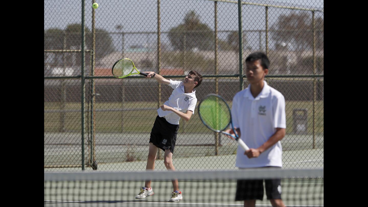 Photo Gallery: Costa Mesa vs. Santa Ana in boys’ tennis