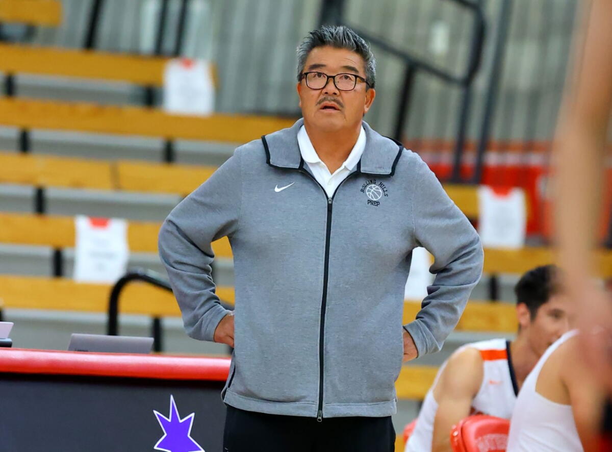 Rolling Hills Prep coach Harvey Kitani is nearing 1,000 career victories.