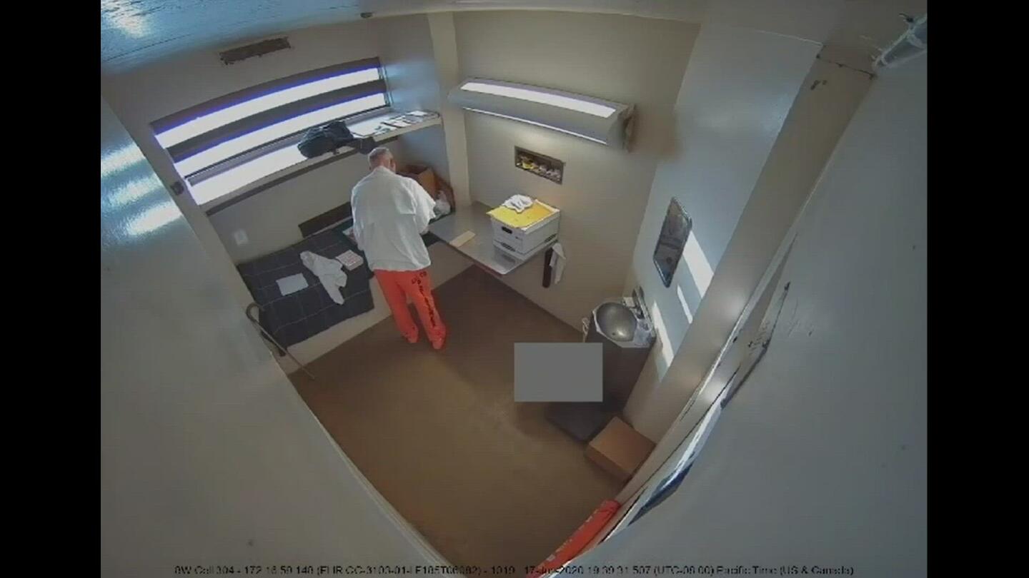 Joseph James DeAngelo in a cell.
