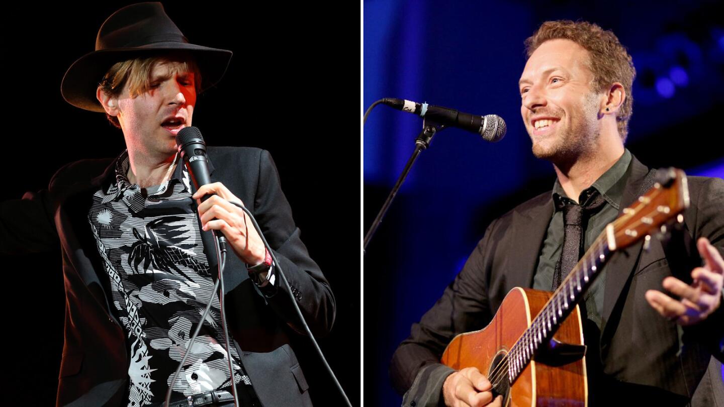 Grammys 2015 | Beck and Chris Martin, performers