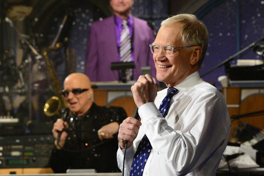 David Letterman during the final taping of the “Late Show With David Letterman.”