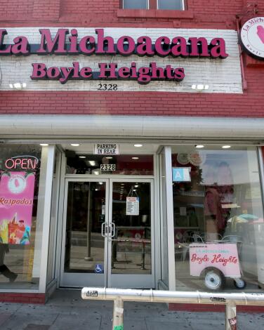 La Michoacana Boyle Heights Ice Cream Parlor, 2328 E Cesar E Chavez Ave, Los Angeles, CA.