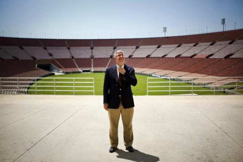 John Sandbrook, interim general manager of the Los Angeles Memorial Coliseum.