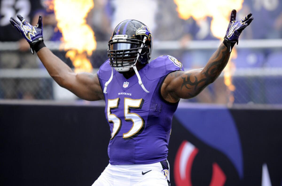 Here's What Terrell Suggs Is Saying at the Super Bowl