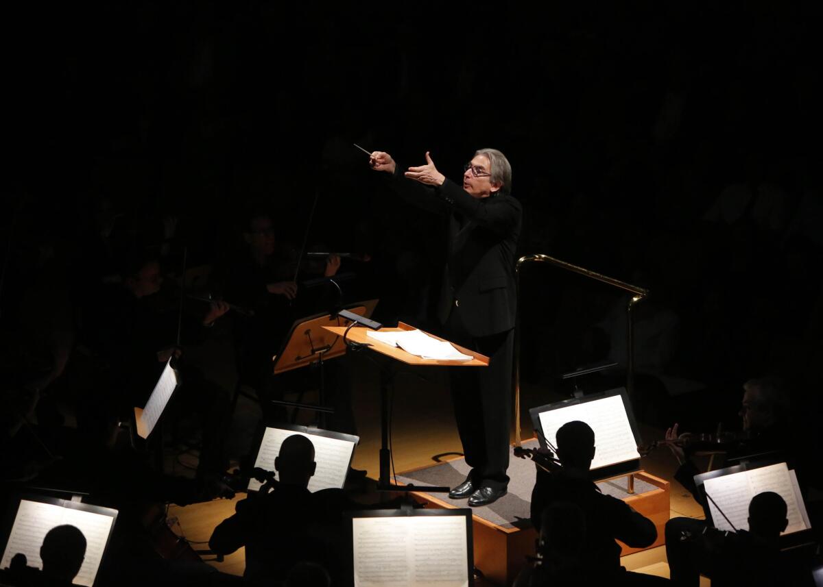 Michael Tilson Thomas conducts the L.A. Philharmonic on Friday.