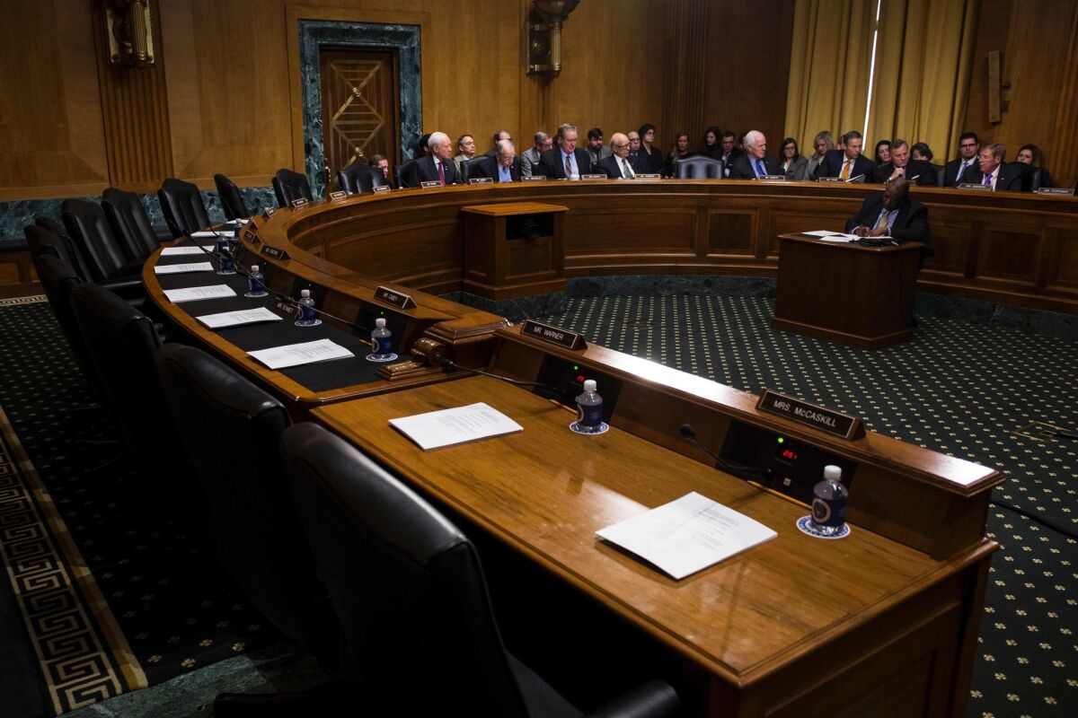 At a Senate Finance Committee meeting Wednesday, Republicans changed Senate rules to advance President Trump's nominees over a boycott by Democrats.