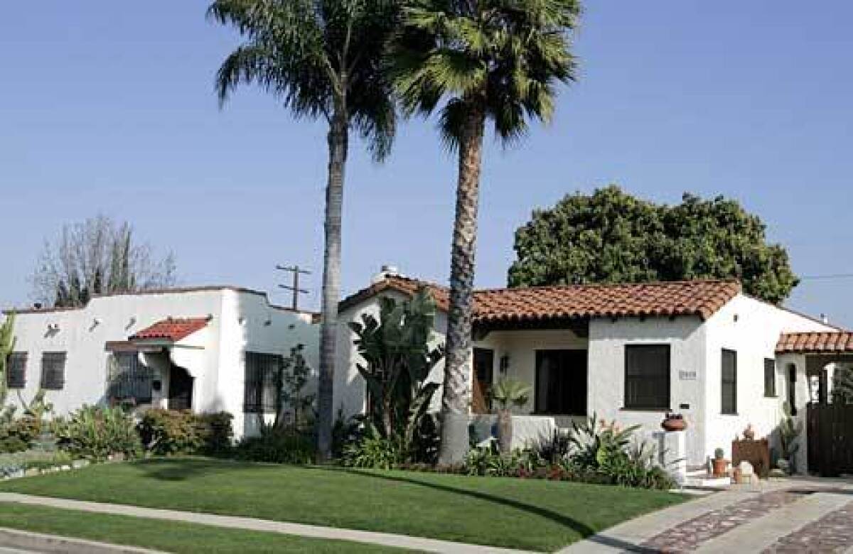 Developed in the 1920s and '30s, the Reynier Village neighborhood sits just north of the 10 Freeway about midway between downtown Los Angeles and the beach.