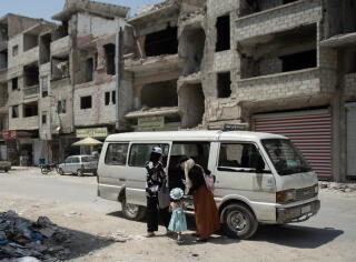Damascus, Syria - July 31: A photo showing the spread of garbage in the neighborhoods