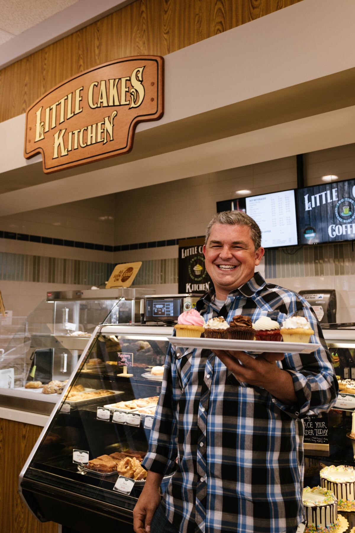 Don Hein of Little Cakes Kitchen at Gelson's Pacific Beach supermarket.