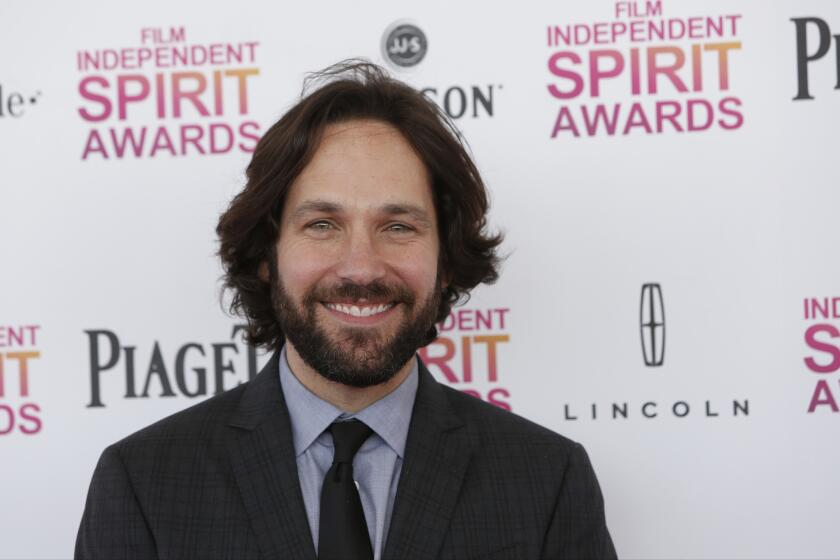 Paul Rudd, at the 2013 Film Independent Spirit Awards, will star in the film 'The Revised Fundamentals of Caregiving'