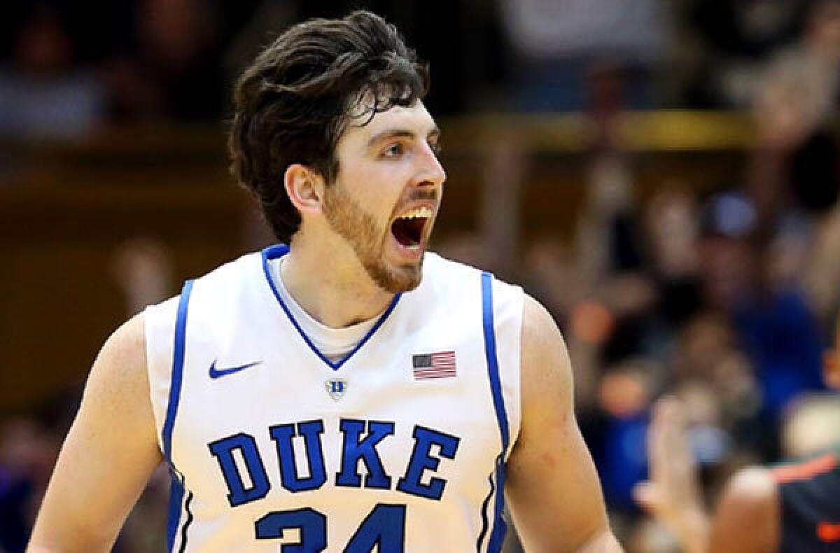 Former Duke starter Ryan Kelly hopes to do some celebrating with the Lakers in his rookie season.