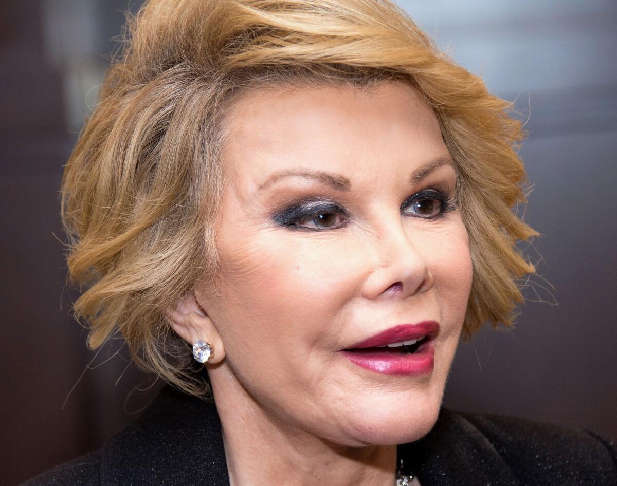 Joan Rivers in Los Angeles on July 10.