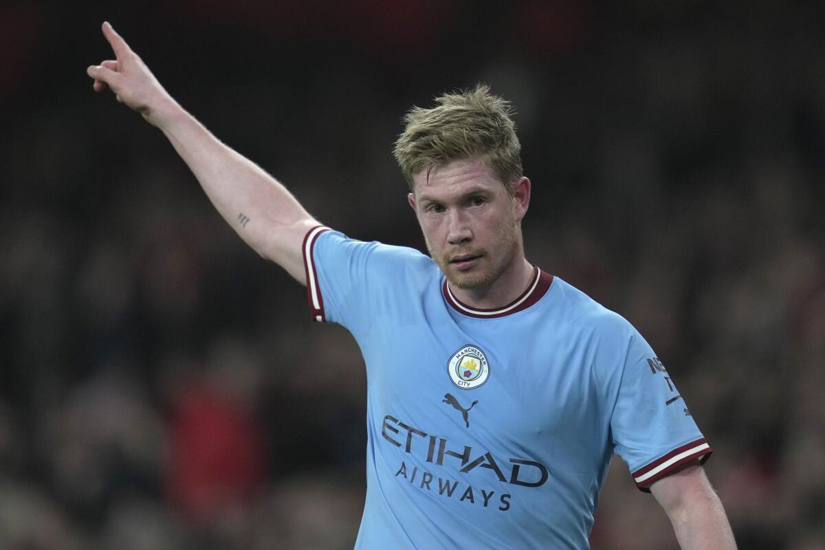 De Bruyne, Laporte to miss City game at Leipzig with illness - The San  Diego Union-Tribune