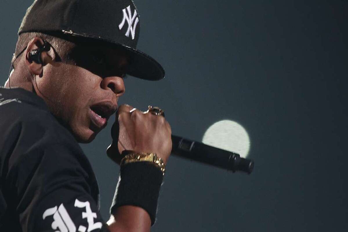 Jay-Z performs in Los Angeles in 2011 as part of the "Watch the Throne" tour with Kanye West.
