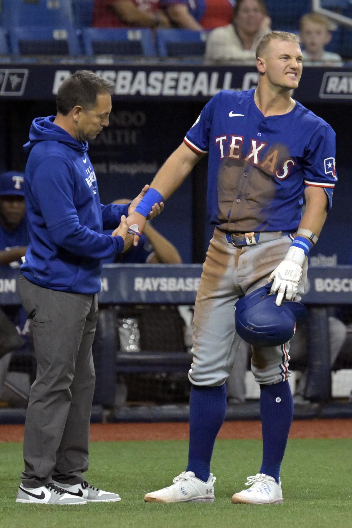 Rangers 3B Josh Jung to have surgery for broken right wrist - The San Diego Union-Tribune