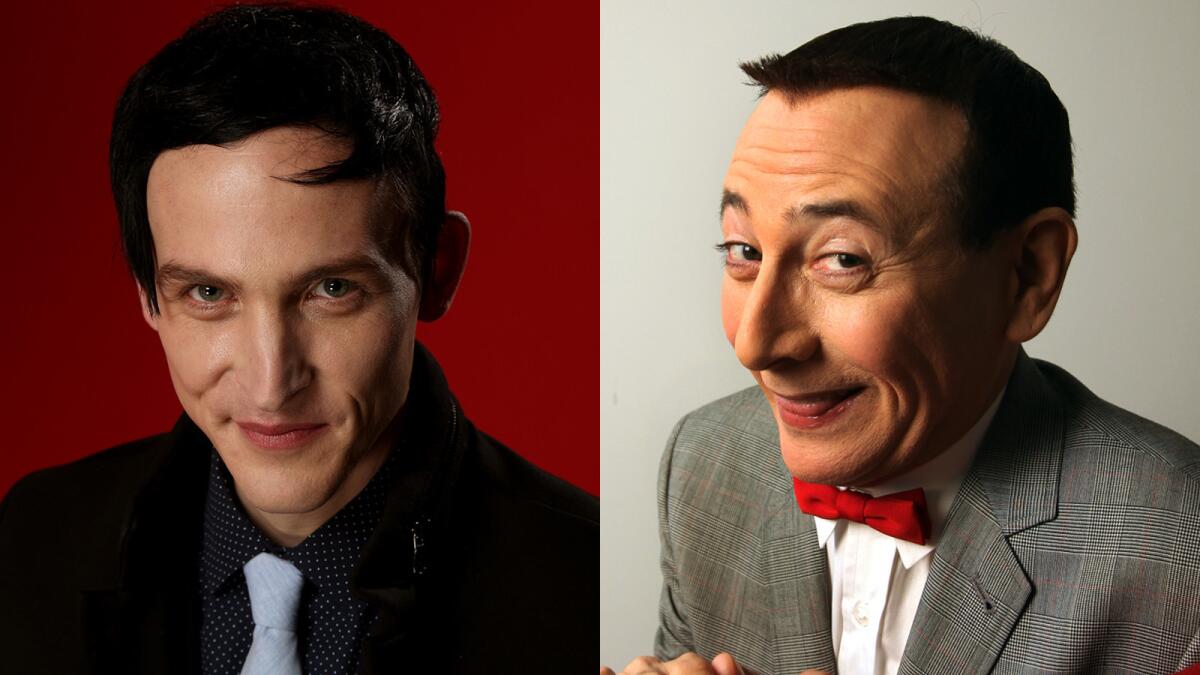 Robin Lord Taylor, left, announced that Paul Reubens will be playing the Penguin's father on "Gotham."