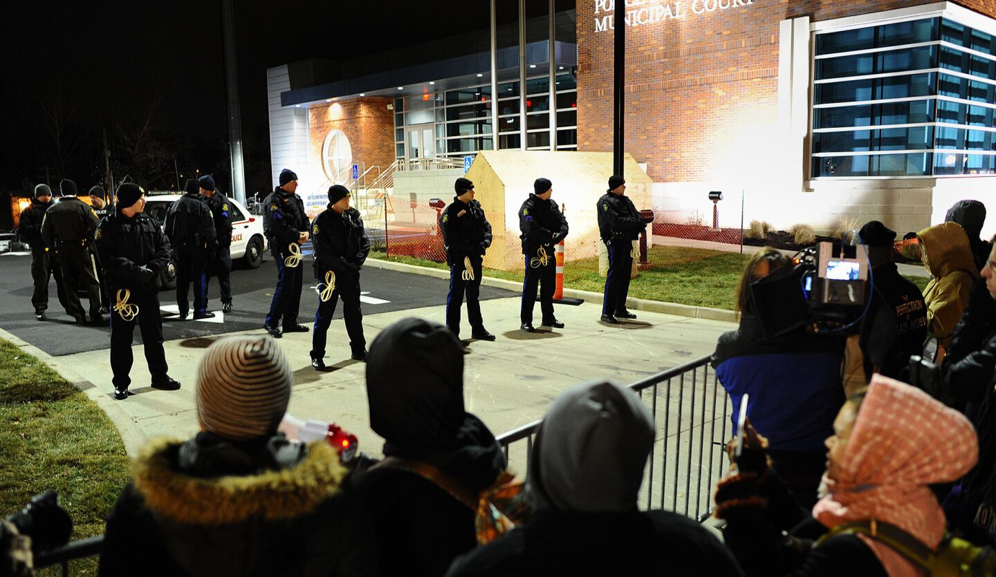 At the Ferguson Police Department