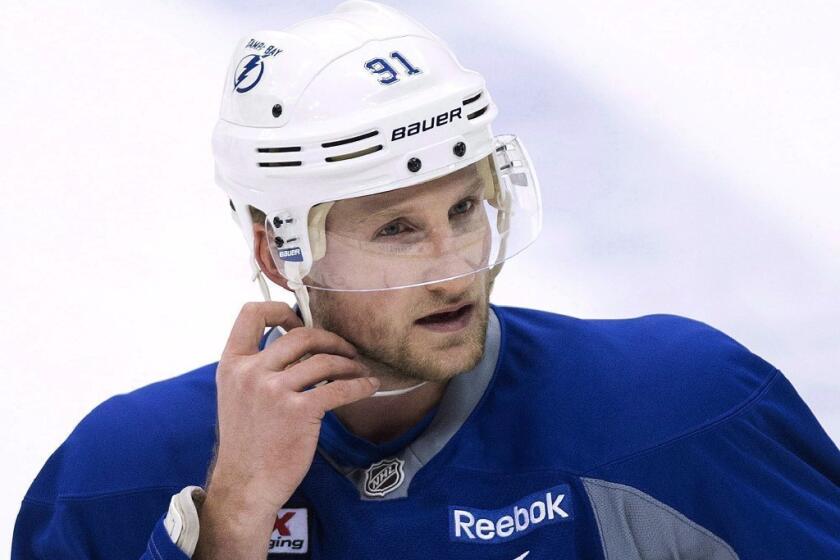 An examination found that the bone in Steven Stamkos' broken leg hadn't completely healed and he wasn't cleared to play in the Olympics.