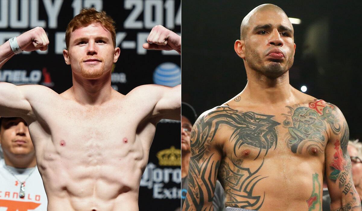 Saul "Canelo" Alvarez, left, and Miguel Cotto have been training for a Nov. 21 fight.