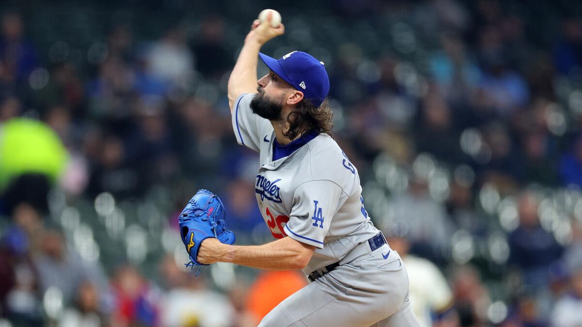 Tony Gonsolin can't save Dodgers from blowout loss to Brewers