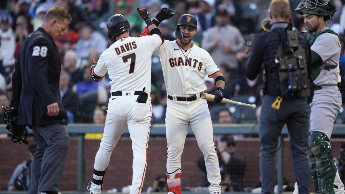 Michael Conforto Austin Slater power San Francisco Giants to win