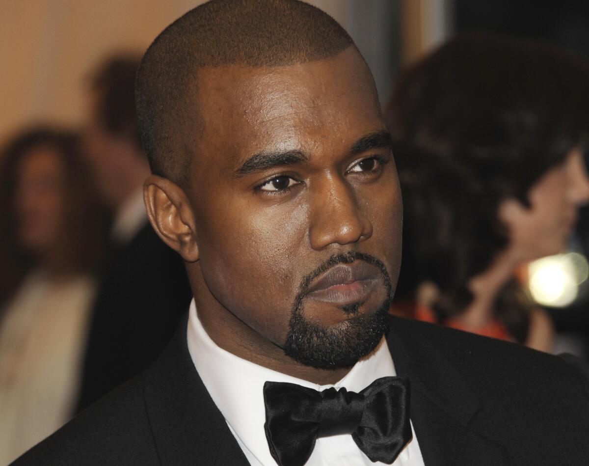 Kanye West, pictured in 2012, performed Saturday night at Staples Center, the first of two shows at the arena in support of this year's "Yeezus" album.