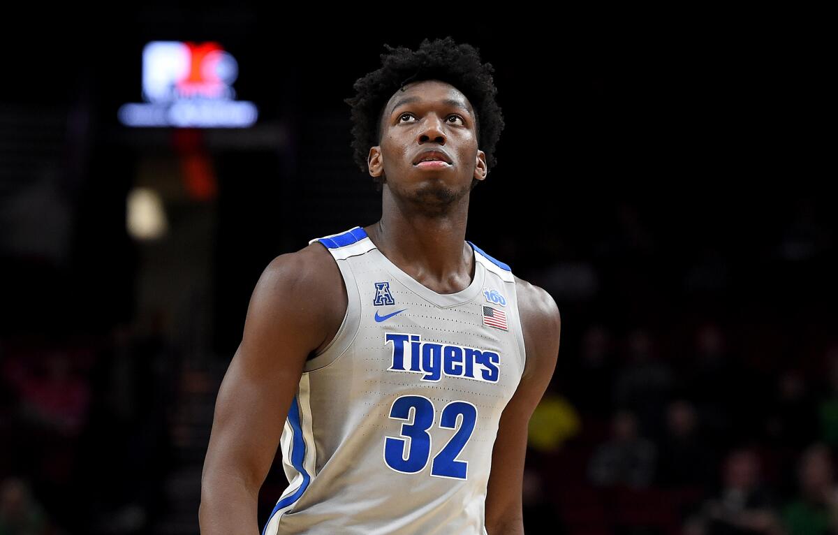 James Wiseman is Memphis' leading scorer, averaging 19.7 points and 10.7 rebounds in three games.