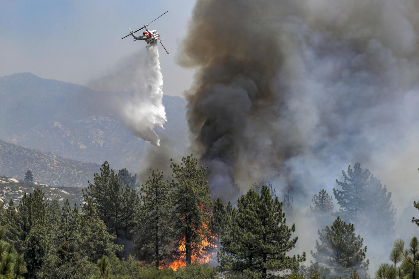 Cranston fire near Idyllwild