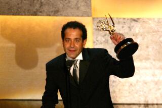 Tony Shalhoub and the Emmy for Lead Actor in a Comedy Series (Photo by Mathew Imaging/FilmMagic)