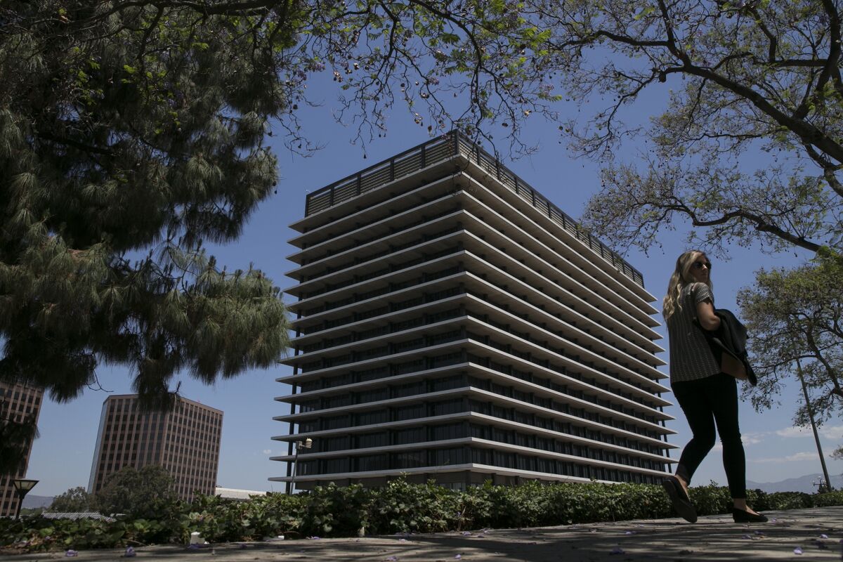 The Los Angeles Department of Water and Power (DWP) building.