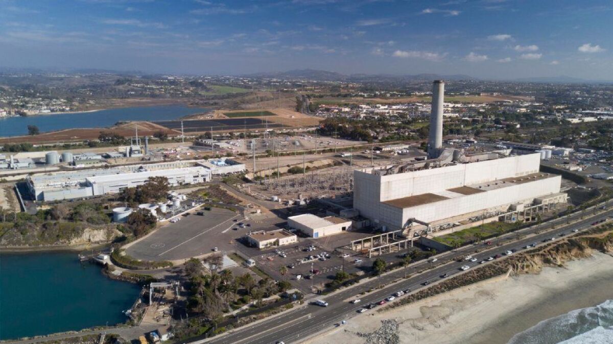 The Encina power plant in Carlsbad, with its 400-foot-tall smokestack, is a local landmark used by mariners and aviators transiting the region.