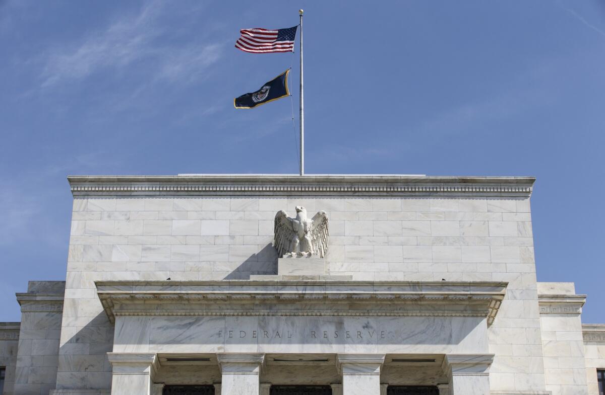 The Federal Reserve building in Washington.