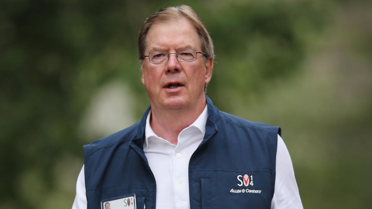 U.S. Olympic Committee chairman Larry Probst attends a conference in Sun Valley, Idaho, in July 2014.