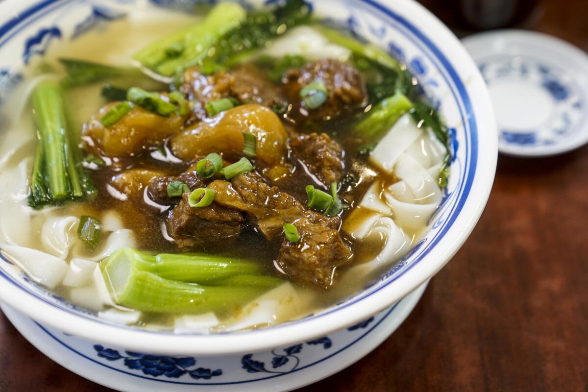 Beef Flank & Tendon look fun in soup at Lam's Kitchen in Honolulu's Chinatown.