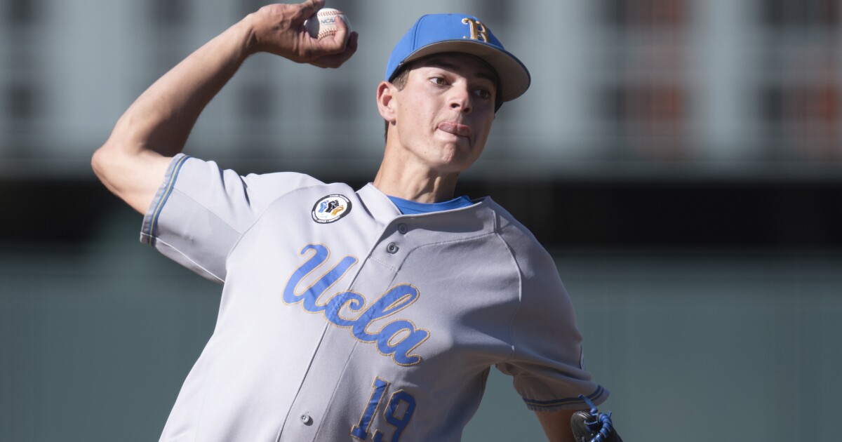 UCLA pitcher Jared Karros gets his wish after being drafted by the Dodgers