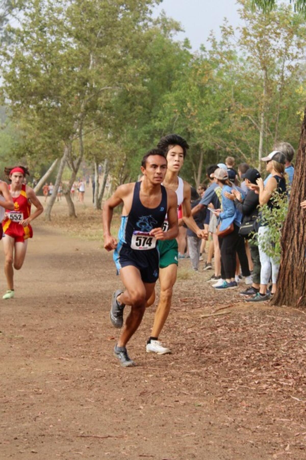 Ayden Wohlford, the No. 1 runner, for Otay Ranch High.