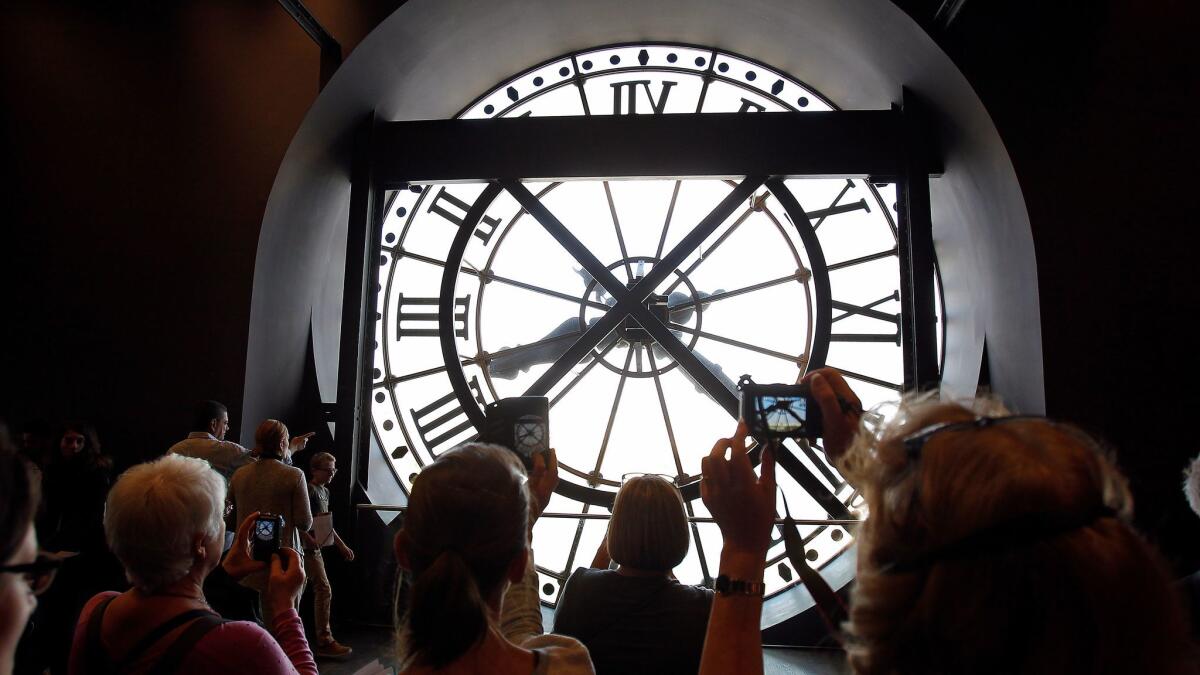 Instagram moment: The clock of the Orsay museum is one of the few remnants of the days when the museum was a station.