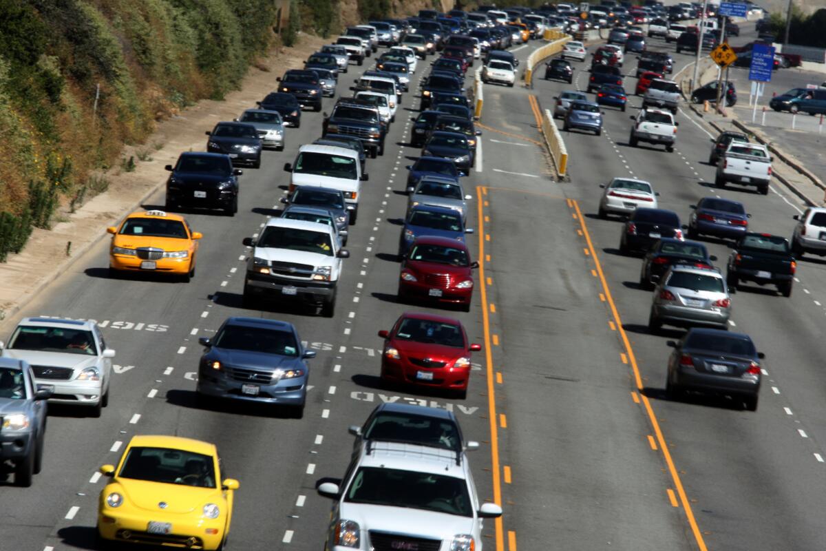 A southbound lane on a stretch of the Pacific Coast Highway in Santa Monica is set to be closed for a year starting this week. Above, a file photo of the PCH.