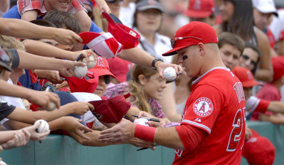 Mike Trout is the Angels' budding young star, however, the outfielder says the team has yet to approach him to reassure him that he's in their plans for the future of the organization.