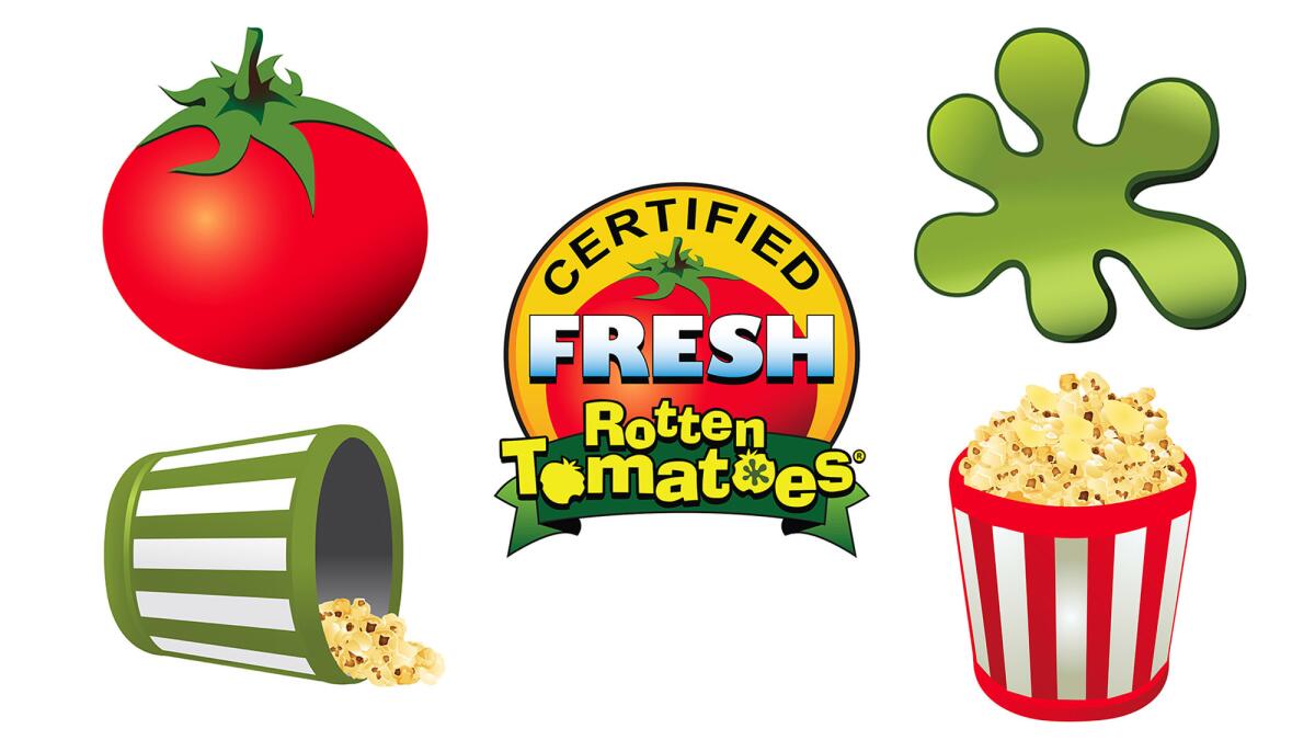Rotten Tomatoes' Tomatometer icons.