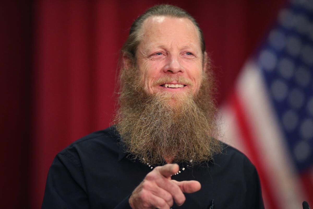 Bob Bergdahl speaks about the release of his son, Sgt. Bowe Bergdahl, during a news conference in Boise, Idaho.