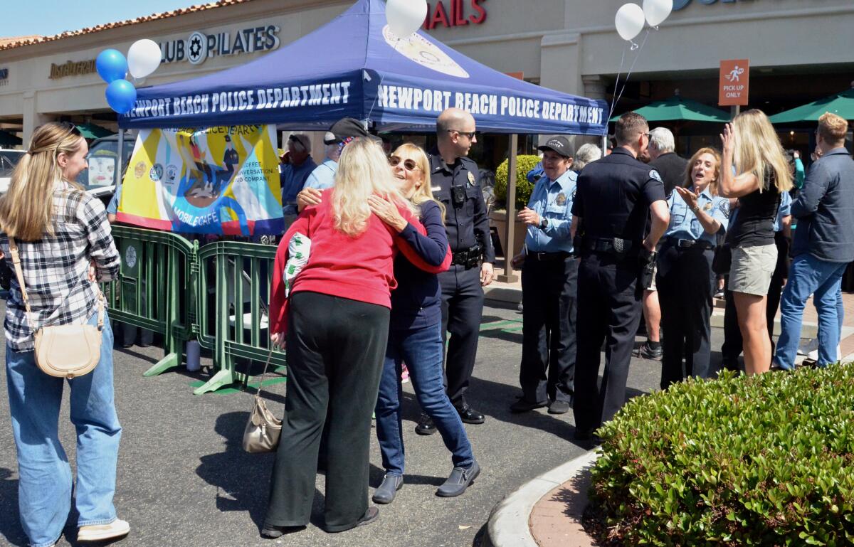 About 100 people came out for NBPD's Mobile Cafe Saturday at Java Cafe.