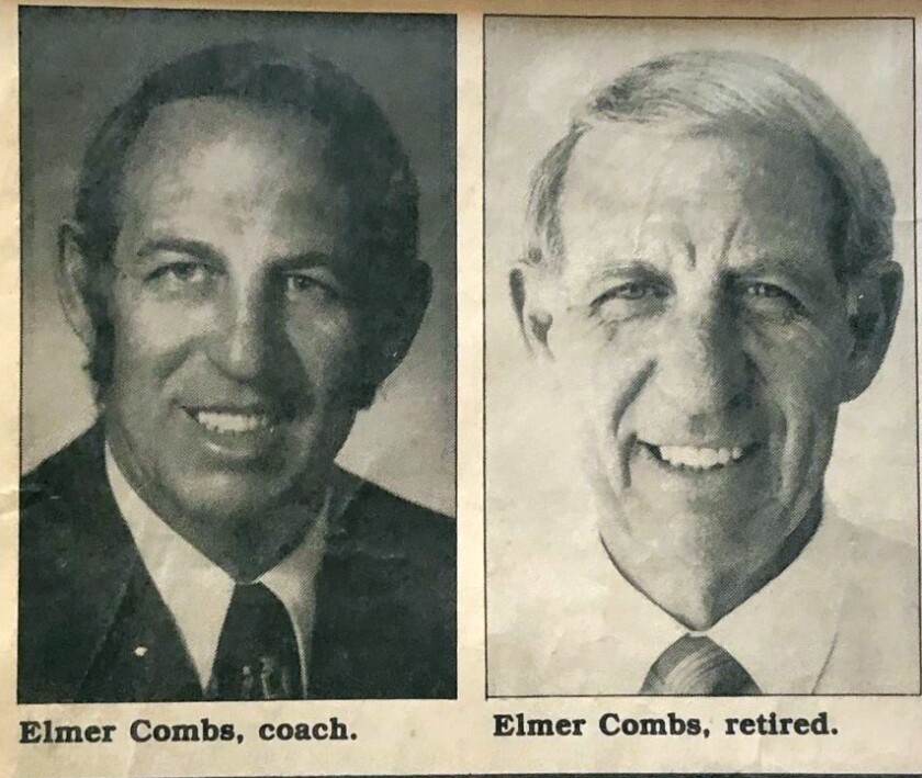 Elmer Combs built quite a rivalry with Lute Olson who coached Marina High at the time.