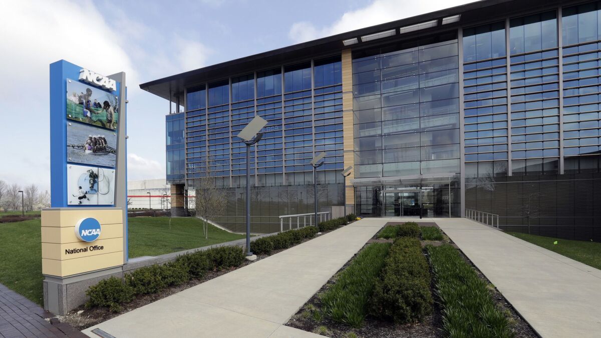 NCAA headquarters in Indianapolis.