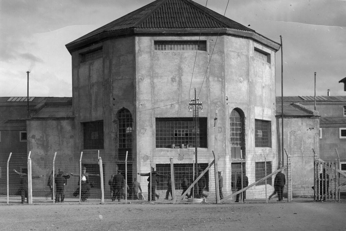 Historic archive photo of the Ushuaia prison.