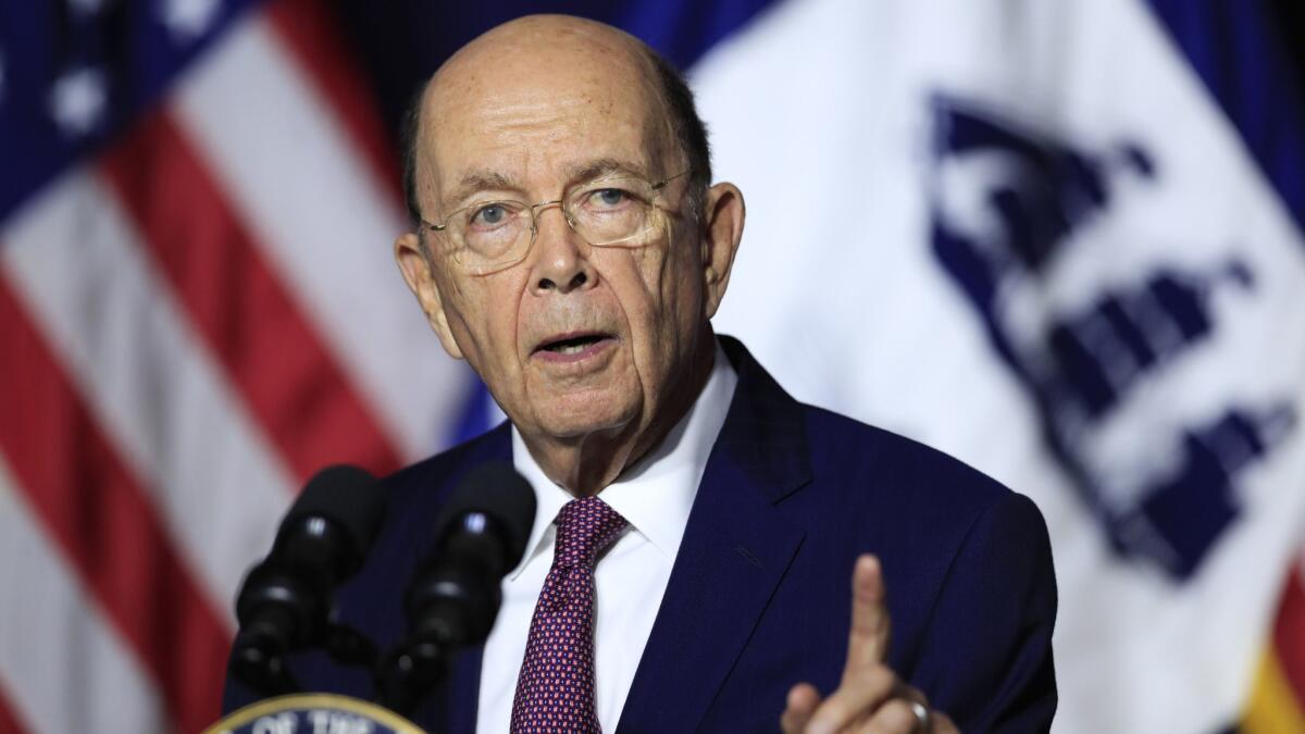 Commerce Secretary Wilbur Ross