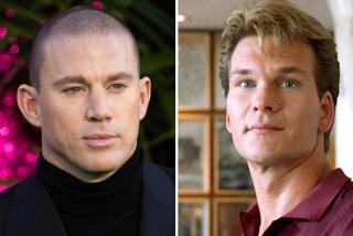 Channing Tatum on the left, and Patrick Swayze on the right