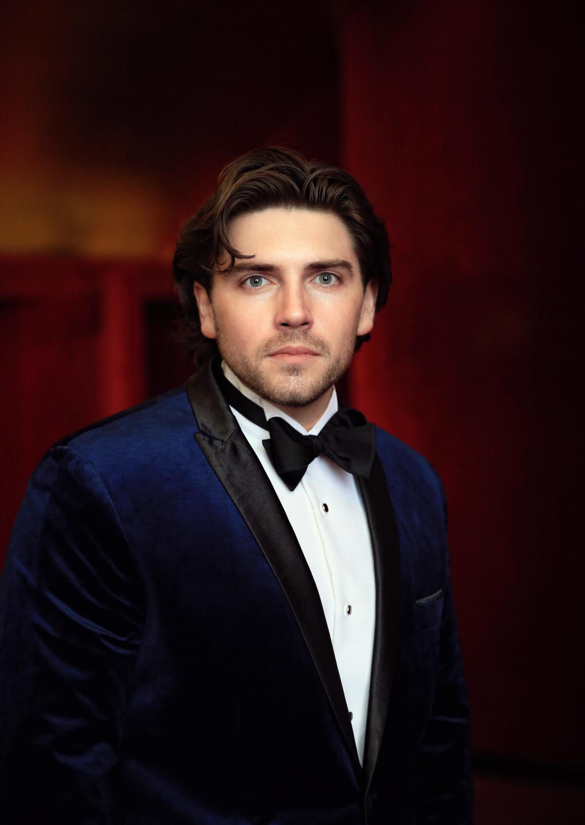 Baritone David Pershall is Figaro in San Diego Opera's "The Barber of Seville."