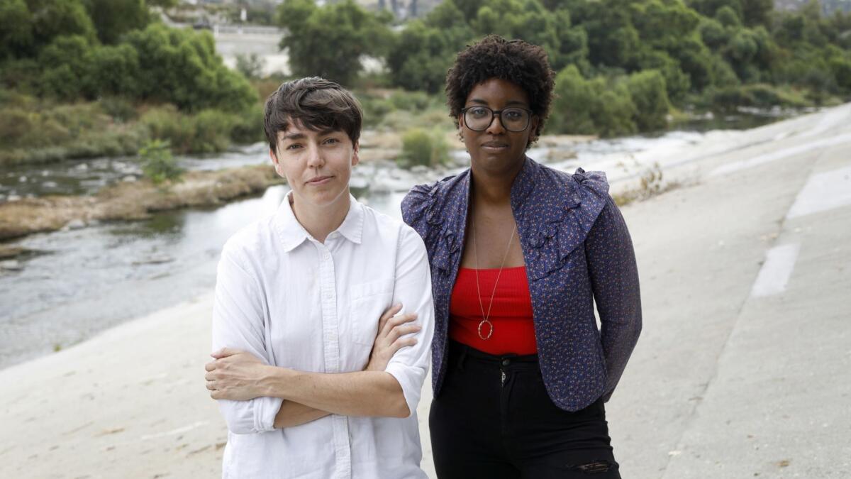 Executive directors of the Women's Center for Creative Work Sarah Williams, left, and Nicole Kelly. The women's collective is creating healthcare grants for uninsured female artists.