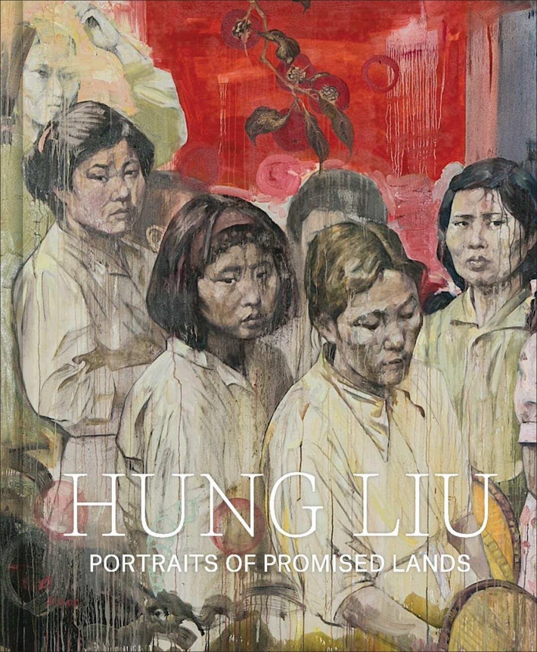 A book cover of a painting of sad women